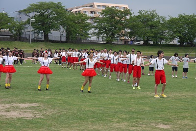 グレー団の応援合戦の様子